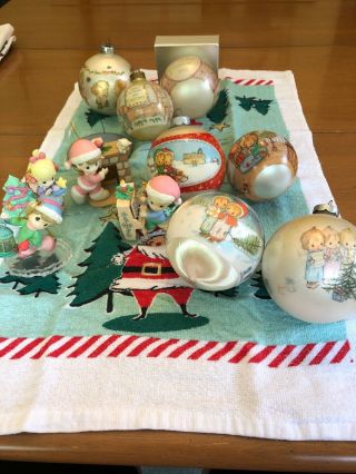 14 Betsy Clark Christmas Ornaments 1974 - 1990’s Hallmark