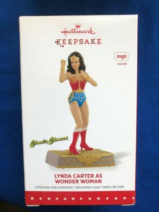 Hallmark 2015 Lynda Carter As Wonder Woman Sound Ornament