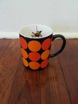 Decorative Coffee Cup Mug Halloween Orange Black Spider Mug By Crate & Barrel