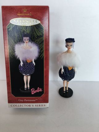 Hallmark Keepsake Ornament Barbie Gay Parisienne 6 In Series 1999