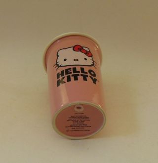 HELLO KITTY PINK CERAMIC GLASS WITH WHITE SILICONE LID 3