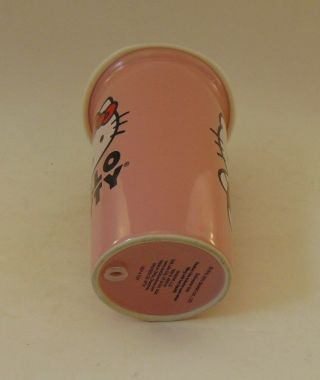 HELLO KITTY PINK CERAMIC GLASS WITH WHITE SILICONE LID 4