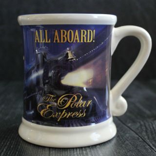 Polar Express 3d Hot Chocolate Coffee Mug All Aboard Believe 16 Oz Euc