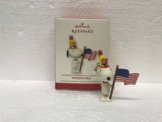 Hallmark Keepsake Ornament Snoopy Patriotic Pals Happiness Is Peanuts