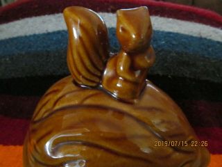 Squirrel Nut Candy Dish Etc Pottery Made In China Euc