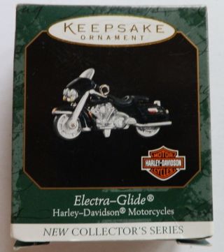 Hallmark 1999 Harley - Davidson Electra - Glide Series 1 Miniature Ornament
