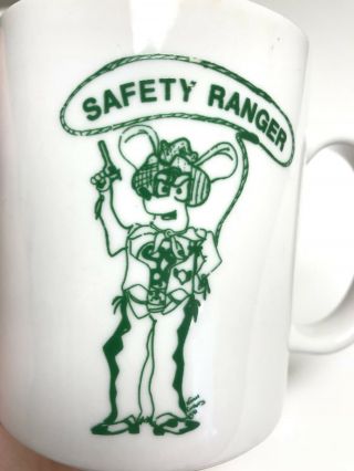 Vintage General Electric GE employee coffee mug Safety Ranger 1991 4