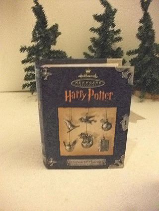 2000 Hogwarts Charms Hallmark Ornament Movie Harry Potter Pewter Qxe4404