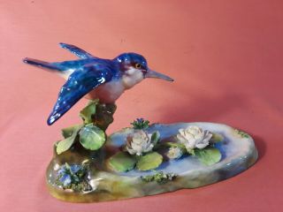 J.  T.  Johns Crown Staffordshire Bluebird Bird Figurine