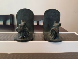 Real Bronze SCOTTIE DOG Bookends - Deco Style/Period Solid Shape Scotty 3