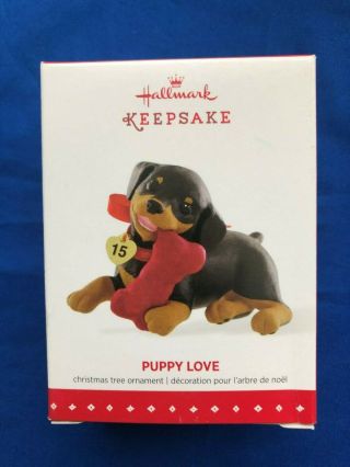Hallmark 2015 Puppy Love 25 In Series Ornament