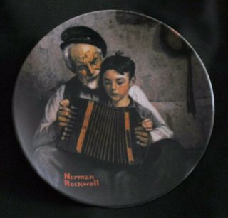 Norman Rockwell " The Music Maker " Collector Plate Knowles Company 1981
