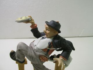 Danbury Norman Rockwell Porcelain Figurine Caught In The Act hd1500 3