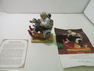 Danbury Norman Rockwell Figurine Gramps At The Reins Hd1493