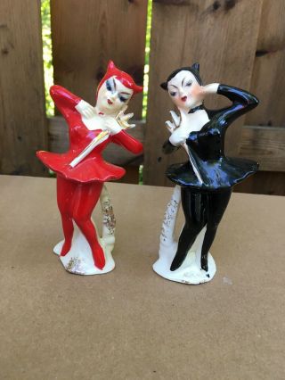 Vintage Devil Ballerinas | Salt & Pepper Shakers | Made In Japan | Collectible