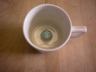 Vintage Ceramic Mug Cup With Surprise Frog Sitting Inside Japan