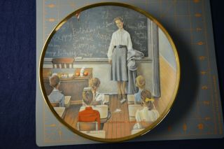 Norman Rockwell Plate The School Teacher