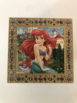 Disney Park Ariel The Little Mermaid Music Box Jewelry Under the Sea Tune 1988 4