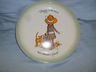 1972 Vintage Collector Plate Holly Hobbie Collector 