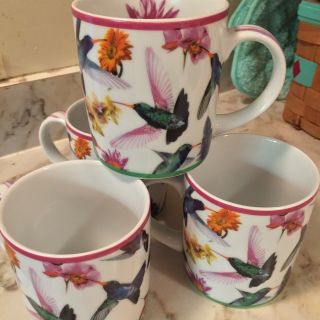 Paul Cardew Set Of Four Hummingbird Coffee Mugs 2