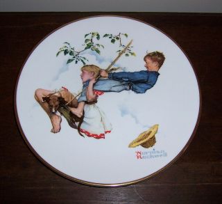 Norman Rockwell Collector Plate By Gorham 1972 - Four Seasons Summer - Flying Hi