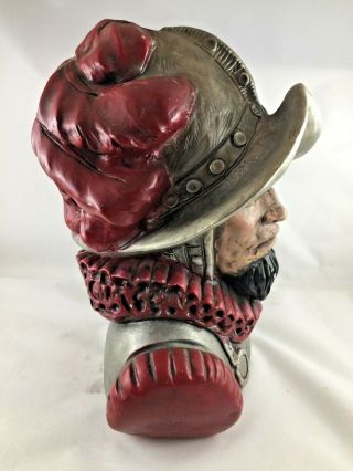 CHALKWARE SPANISH BUST FROM HOME DECOR 1971 - CONQUISTADOR - 12 