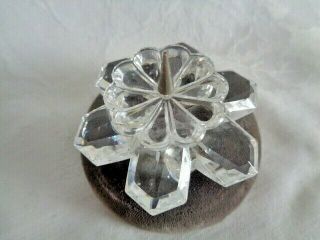 Swarovski Silver Brand Crystal Spike Candlestick Snowflake Design Miniature