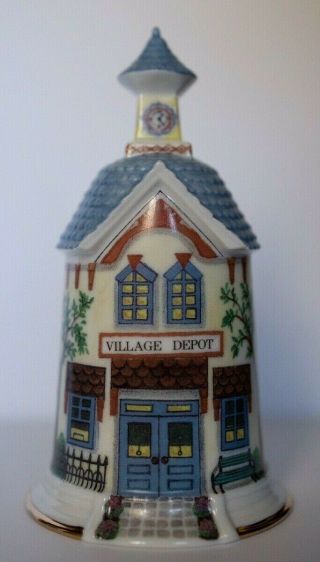 Lenox 1993 Fine Porcelain Village Depot Bell