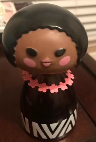 Avon Small World African Girl Doll Empty Cologne Decanter.  No Box