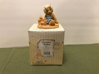 Cherished Teddies By Enesco Sandy Girl With Sand Castle Figurine 203467 (1996)