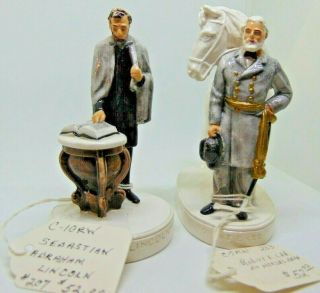 2 Sebastian Civil War Miniatures: Abraham Lincoln & Robert E Lee 10