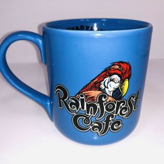 Rainforest Cafe Oversized 16 Oz Coffee Tea Mug Rio The Parrot Blue Passion Dance