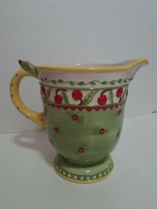 Mary Engelbreit ME Ink Cherries Jubilee Pitcher Perfect 2
