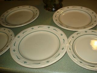 Longaberger Heritage Green 3 10 " Dinner Plate 2 6 Inch Plate