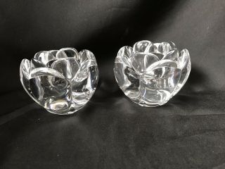 (2) Royal Copenhagen Crystal 