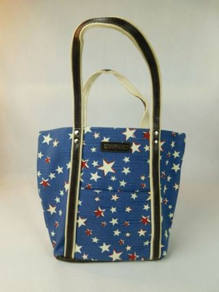Longaberger 4th Of July American Patriotic Small Tote Bag Purse