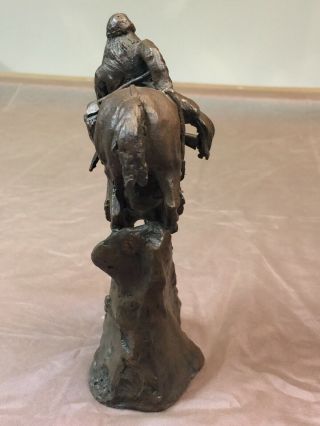 Franklin Fredrick Remington Bronze Statue “The Mountain Man” Horse No Box 4