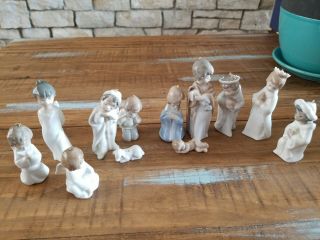 Lladro Nativity Mini Figurines Ornaments 1604,  5657,  5809,  5729,