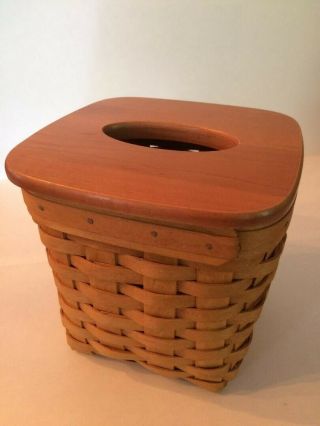 Longaberger 2004 Tall Tissue Basket With Lid