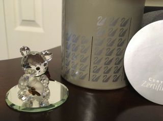 Swarovski Crystal Kris Bear With Honey Pot 7637 000 003 Originial Box Cert