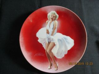 Marilyn Monroe Collector Plate In The Seven Year Itch Delphi 1990