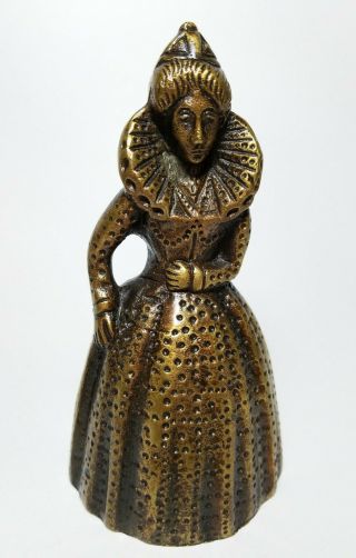 Brass Bronze Metal Lady Bell