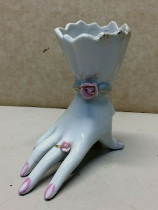 Vintage Ceramic Vase On A Woman 