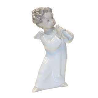 Lladro Figurine 4540 Ln Box Angel With Flute