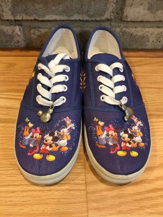 Bradford Exchange Wonderful World Of Disney Women’s Canvas Shoe Sz 8 Mickey