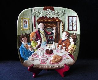 Beswick Christmas In England 3d Plate 1972 Royal Doulton