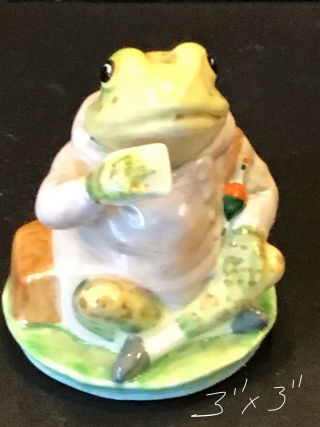 Beswick Beatrix Potter MR JEREMY FISHER Frog Toad Gold Backstamp 7