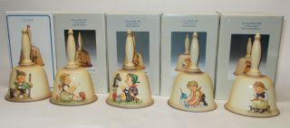 Hummel Goebel Annual Bells Set Of 5 1984 - 1988 G786 Zt