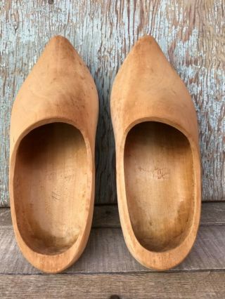 Adult Vintage Wooden Dutch Clog Type Shoes