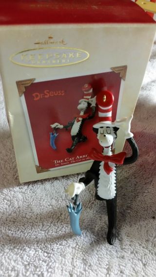 Hallmark Keepsake Ornament Dr.  Suess The Cat Arrives The Cat In The Hat 2003